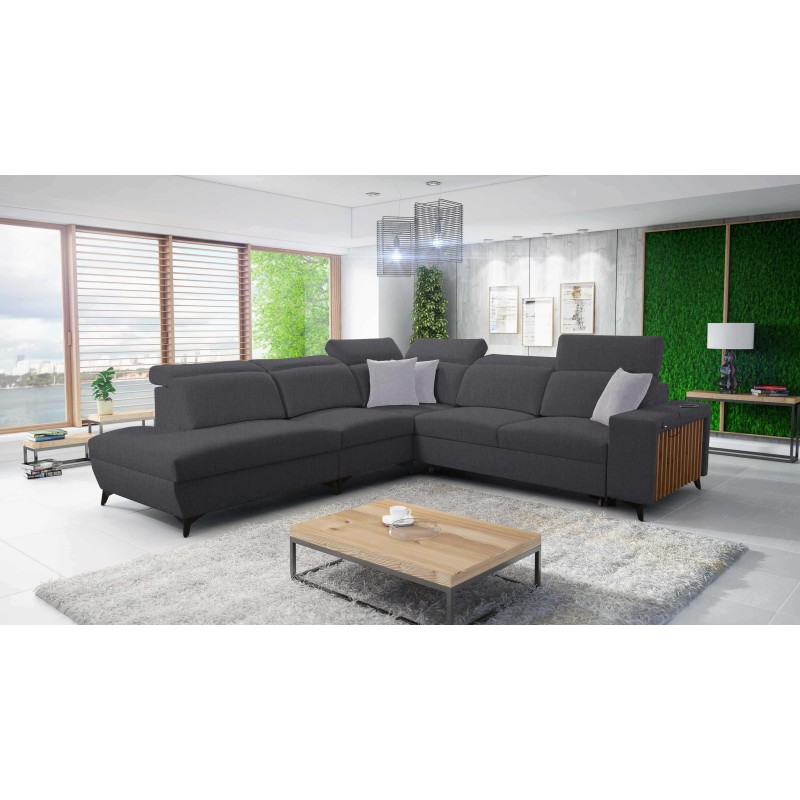 Alto IX corner sofa with a sleeping function, adjustable headrests, and a USB port Alto IX corner sofa with a sleeping function, adjustable headrests, and a USB port