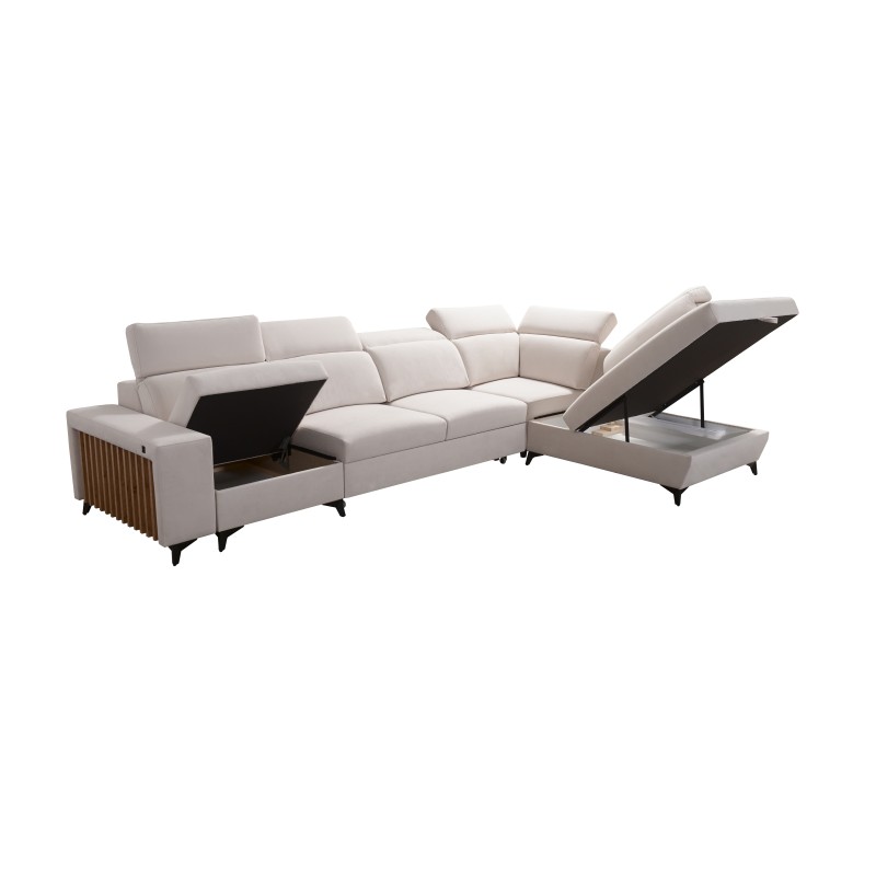 Alto XI Corner Sofa with Slats and Sleeping Function - Elegance and Functionality in One Alto XI Corner Sofa with Slats and Sleeping Function - Elegance and Functionality in One