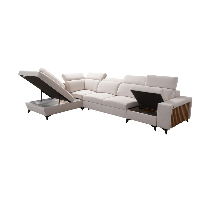 Alto XI Corner Sofa with Slats and Sleeping Function - Elegance and Functionality in One Alto XI Corner Sofa with Slats and Sleeping Function - Elegance and Functionality in One