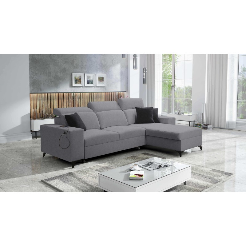 Alto I mix corner sofa with sleeping function and adjustable headrests - Woven, Sawana 21 Alto I mix corner sofa with sleeping function and adjustable headrests - Woven, Sawana 21