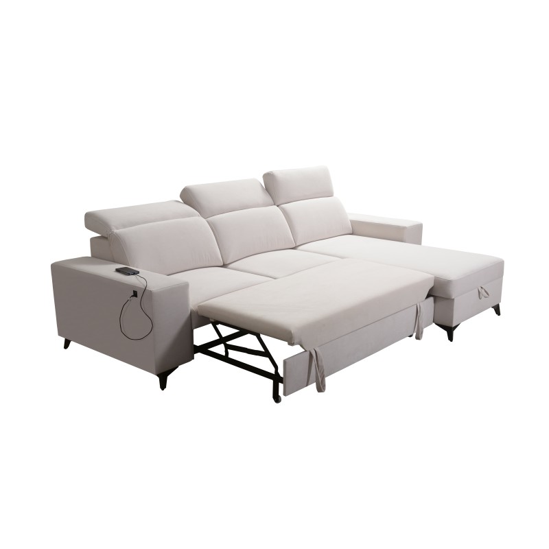 Alto I corner sofa mix I with a sleeping function and adjustable headrests - Plecionka, Sawana 72 Alto I corner sofa mix I with a sleeping function and adjustable headrests - Plecionka, Sawana 72