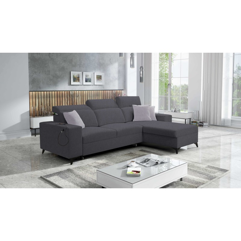 Alto I Corner Sofa Mix I with Sleeping Function and Adjustable Headrests - Weave, Sawana 96 Alto I Corner Sofa Mix I with Sleeping Function and Adjustable Headrests - Weave, Sawana 96