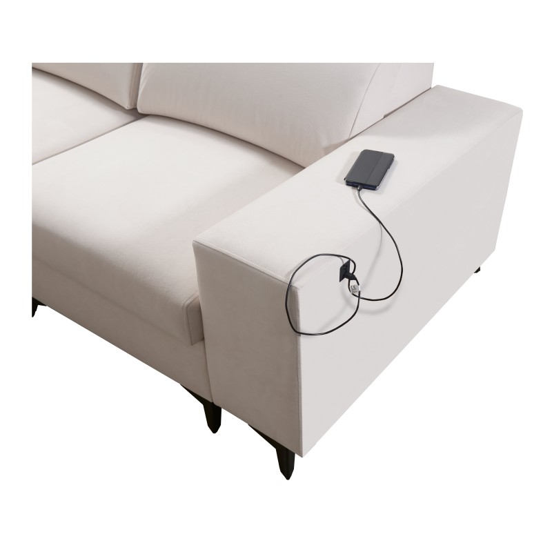 Alto I corner sofa mix I with a sleeping function and adjustable headrests - Plecionka, Sawana 14 Alto I corner sofa mix I with a sleeping function and adjustable headrests - Plecionka, Sawana 14