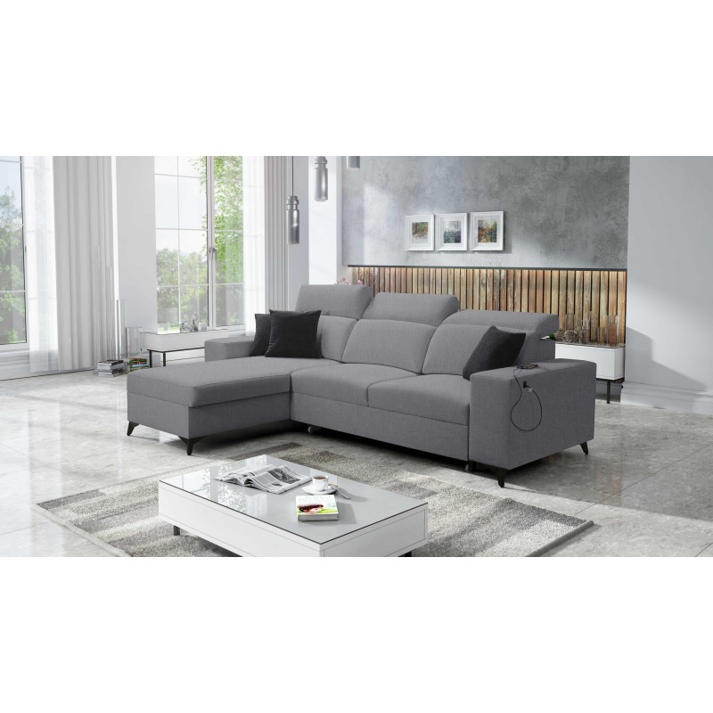 Alto I mix corner sofa with sleeping function and adjustable headrests - Woven, Sawana 21 Alto I mix corner sofa with sleeping function and adjustable headrests - Woven, Sawana 21