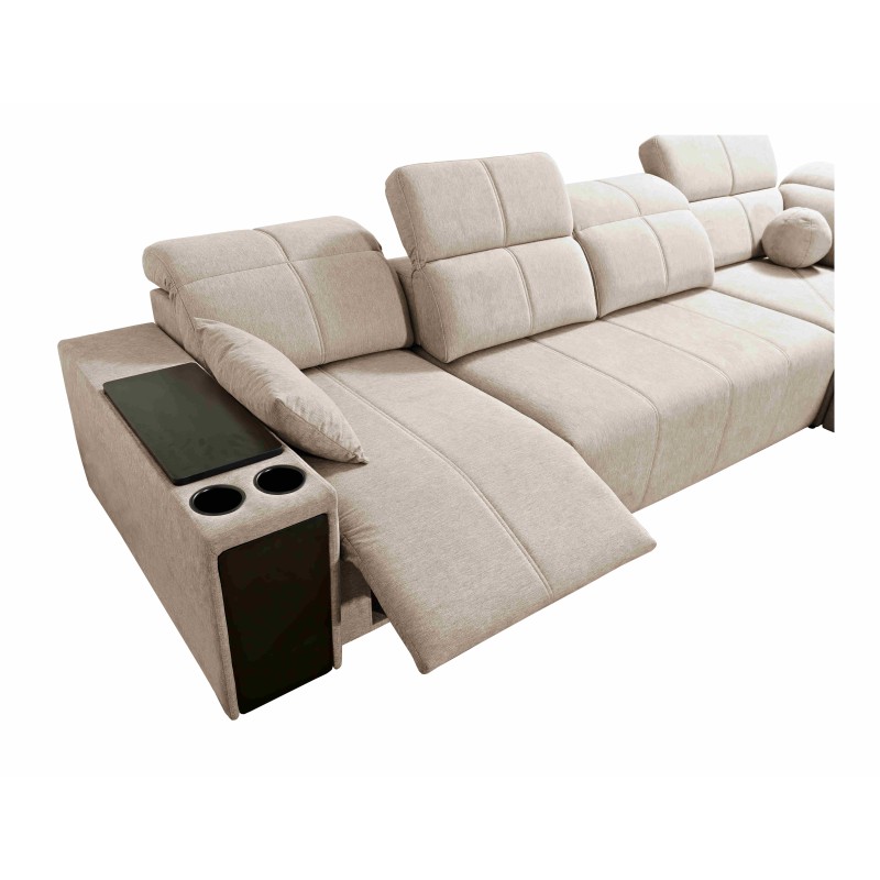 Elegantes Ecksofa 'Milano XI Mix' aus Webstoff, Verita 76 Elegantes Ecksofa 'Milano XI Mix' aus Webstoff, Verita 76