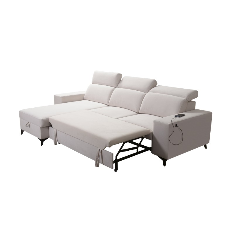 Alto I corner sofa mix I with a sleeping function and adjustable headrests - Plecionka, Sawana 72 Alto I corner sofa mix I with a sleeping function and adjustable headrests - Plecionka, Sawana 72