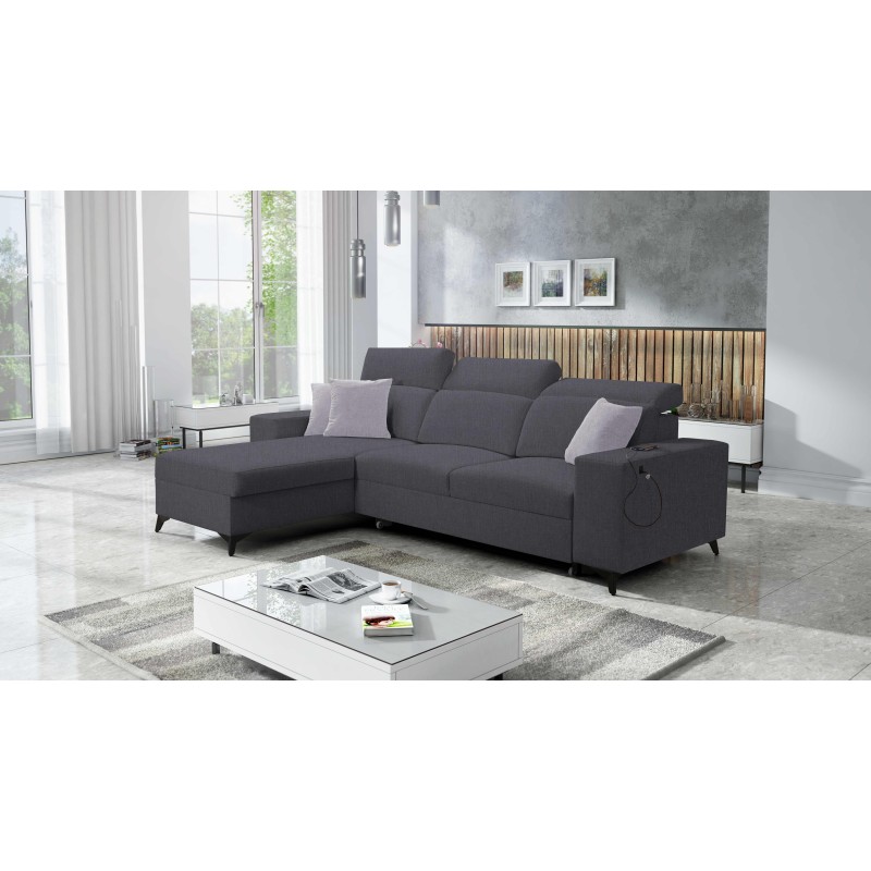 Alto I Corner Sofa Mix I with Sleeping Function and Adjustable Headrests - Weave, Sawana 96 Alto I Corner Sofa Mix I with Sleeping Function and Adjustable Headrests - Weave, Sawana 96
