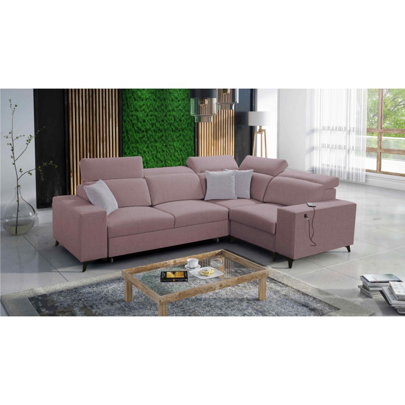 Alto II Mix Corner Sofa with Sleeping Function - Comfortable and Functional Furniture with Plecionka, Sawana 61 | Your Store Nam