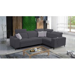 Alto II Mix Corner Sofa with Sleeping Function - Comfortable and Functional Furniture with Plecionka, Sawana 96 | Your Store Nam