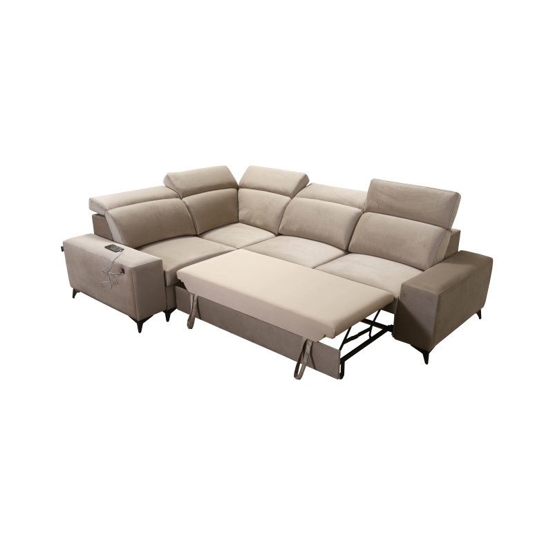 Alto II Mix Corner Sofa with Sleeping Function - Comfortable and Functional Furniture with Plecionka, Sawana 96 | Your Store Nam Alto II Mix Corner Sofa with Sleeping Function - Comfortable and Functional Furniture with Plecionka, Sawana 96 | Your Store Nam
