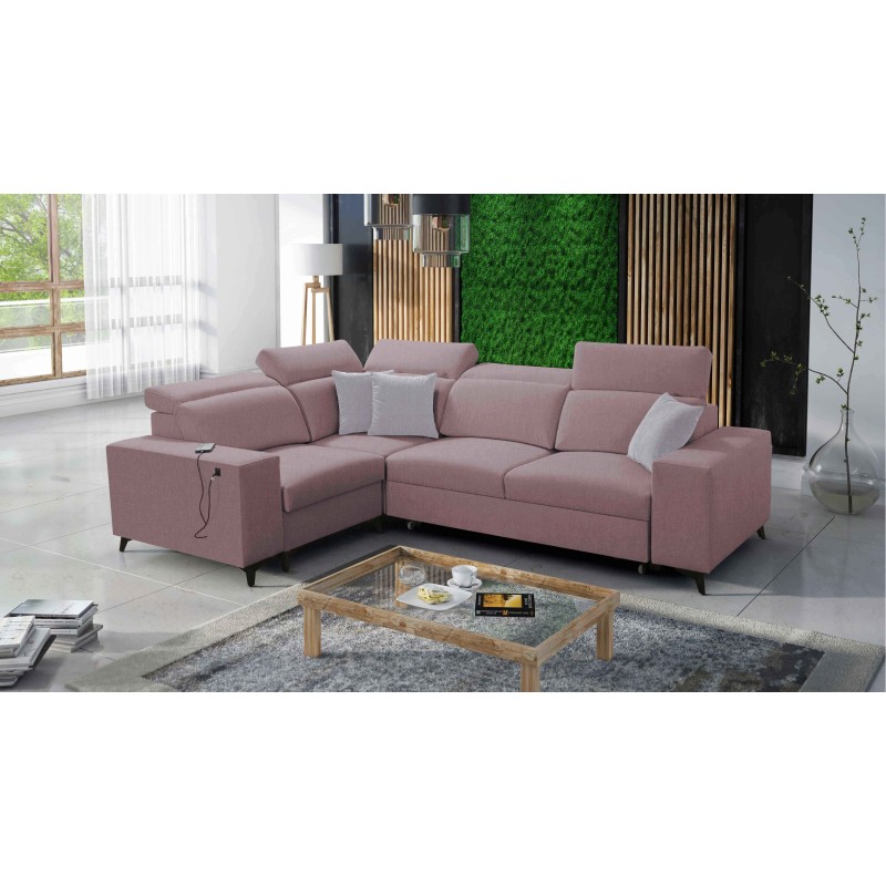 Alto II Mix Corner Sofa with Sleeping Function - Comfortable and Functional Furniture with Plecionka, Sawana 61 | Your Store Nam
