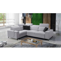 Alto II Mix Corner Sofa with Sleeping Function - Comfortable and Functional Furniture with Plecionka, Sawana 84 | Your Store Nam