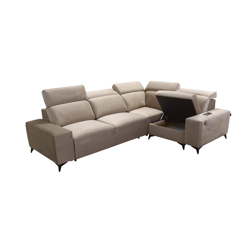 Alto II Mix Corner Sofa with Sleeping Function - Comfortable and Functional Furniture with Plecionka, Sawana 96 | Your Store Nam Alto II Mix Corner Sofa with Sleeping Function - Comfortable and Functional Furniture with Plecionka, Sawana 96 | Your Store Nam