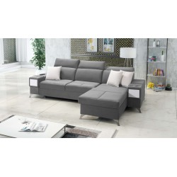 Luksusowy narożnik Porto I z funkcją spania - Welur | Hydrofobowa, Casablanca 2314