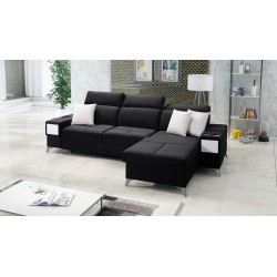 Luksusowy narożnik Porto I z funkcją spania - Welur | Hydrofobowa, Casablanca 2316