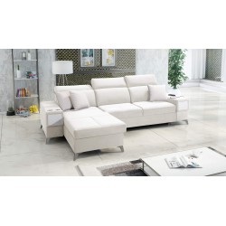 Luksusowy narożnik Porto I z funkcją spania - Welur | Hydrofobowa, Casablanca 2301