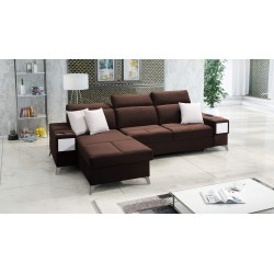 Luksusowy narożnik Porto I z funkcją spania - Welur | Hydrofobowa, Casablanca 2307