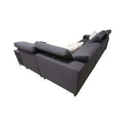 Ecksofa Porto II mit Schlaffunktion, ausziehbarer Schublade, USB-Anschluss - Velours | Wasserabweisend, Casablanca 2314 Ecksofa Porto II mit Schlaffunktion, ausziehbarer Schublade, USB-Anschluss - Velours | Wasserabweisend, Casablanca 2314