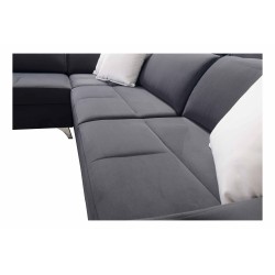 Ecksofa Porto II mit Schlaffunktion, ausziehbarer Schublade, USB-Anschluss - Velours | Wasserabweisend, Casablanca 2314 Ecksofa Porto II mit Schlaffunktion, ausziehbarer Schublade, USB-Anschluss - Velours | Wasserabweisend, Casablanca 2314