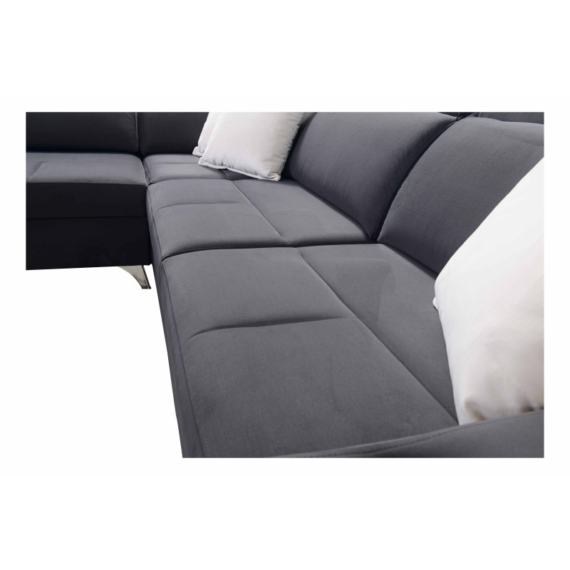 Ecksofa Porto II mit Schlaffunktion, ausziehbarer Schublade, USB-Anschluss - Velours | Wasserabweisend, Casablanca 2314 Ecksofa Porto II mit Schlaffunktion, ausziehbarer Schublade, USB-Anschluss - Velours | Wasserabweisend, Casablanca 2314