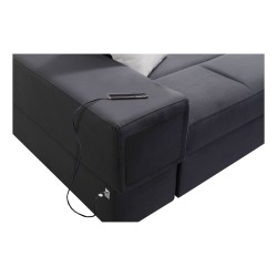 Narożnik Porto VII z funkcją spania, wysuwana szuflada oraz port usb tkanina Casablanca 2316 Narożnik Porto VII z funkcją spania, wysuwana szuflada oraz port usb tkanina Casablanca 2316