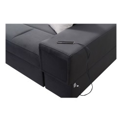 Narożnik Porto VII z funkcją spania, wysuwana szuflada oraz port usb tkanina Casablanca 2315 Narożnik Porto VII z funkcją spania, wysuwana szuflada oraz port usb tkanina Casablanca 2315