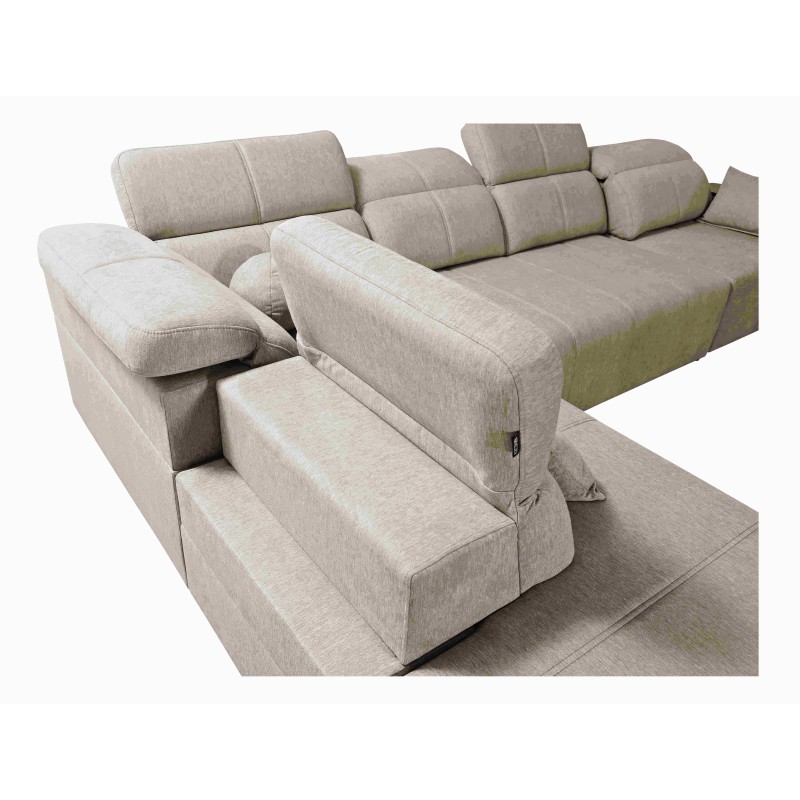 Elegant 'Milano XI Mix' Corner Sofa in Woven Fabric, Verita 76 Elegant 'Milano XI Mix' Corner Sofa in Woven Fabric, Verita 76