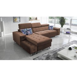 Fusion I corner sofa with a sleeping function, adjustable headrests, and a USB port | Fusion Furniture
