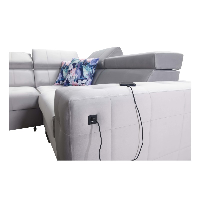Ecksofa Fusion II mit Schlaffunktion im Stoff Velours | Hydrophob, Magic Velvet 2264 | Das ideale Möbelstück für Ihr Wohnzimmer Ecksofa Fusion II mit Schlaffunktion im Stoff Velours | Hydrophob, Magic Velvet 2264 | Das ideale Möbelstück für Ihr Wohnzimmer