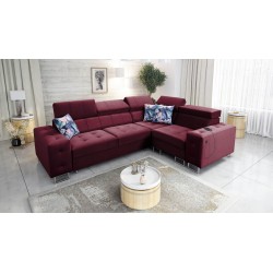 Fusion II corner sofa with a sleeping function in Velvet fabric | Hydrophobic, Magic Velvet 2229 | The perfect piece of furnitur