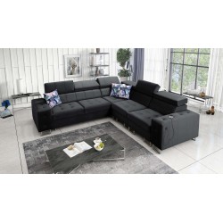 Fusion III corner sofa with quilted seat, sleeping function | [NAZWA SKLEPU]