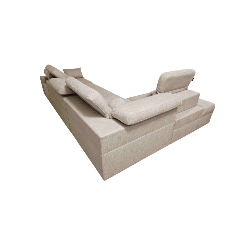Elegant 'Milano XI Mix' Corner Sofa in Woven Fabric, Verita 39 Elegant 'Milano XI Mix' Corner Sofa in Woven Fabric, Verita 39
