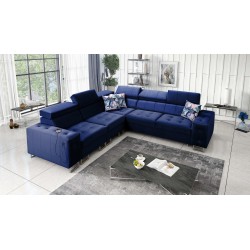 Fusion III corner sofa with quilted seat, sleeping function | [NAZWA SKLEPU]