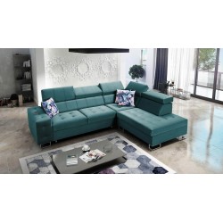 Corner Sofa Fusion VII with Sleeping Function and Adjustable Headrests | [Your Company]