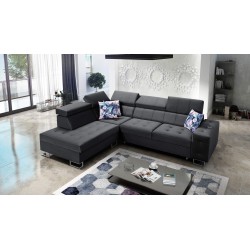 Corner Sofa Fusion VII with Sleeping Function and Adjustable Headrests | [Your Company]