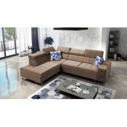 Corner Sofa Fusion VII with Sleeping Function and Adjustable Headrests | [Your Company]