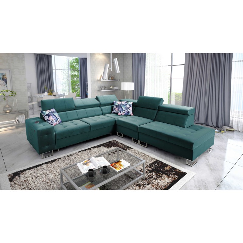 bMeta Title:/b Corner Sofa Fusion IX - Quilted Seat, Sleeping Function - Velvet Material | Hydrophobic, Magic Velvet 2221 bMeta Title:/b Corner Sofa Fusion IX - Quilted Seat, Sleeping Function - Velvet Material | Hydrophobic, Magic Velvet 2221