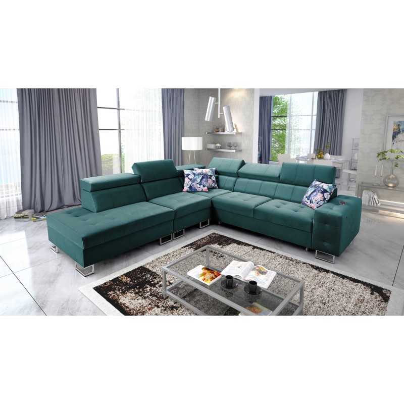 bMeta Title:/b Corner Sofa Fusion IX - Quilted Seat, Sleeping Function - Velvet Material | Hydrophobic, Magic Velvet 2221 bMeta Title:/b Corner Sofa Fusion IX - Quilted Seat, Sleeping Function - Velvet Material | Hydrophobic, Magic Velvet 2221