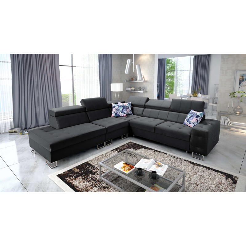 **Meta Title:** Fusion IX Corner Sofa - Quilted Seat, Sleeping Function - Velvet Material | Hydrophobic, Magic Velvet 2219 **Meta Title:** Fusion IX Corner Sofa - Quilted Seat, Sleeping Function - Velvet Material | Hydrophobic, Magic Velvet 2219