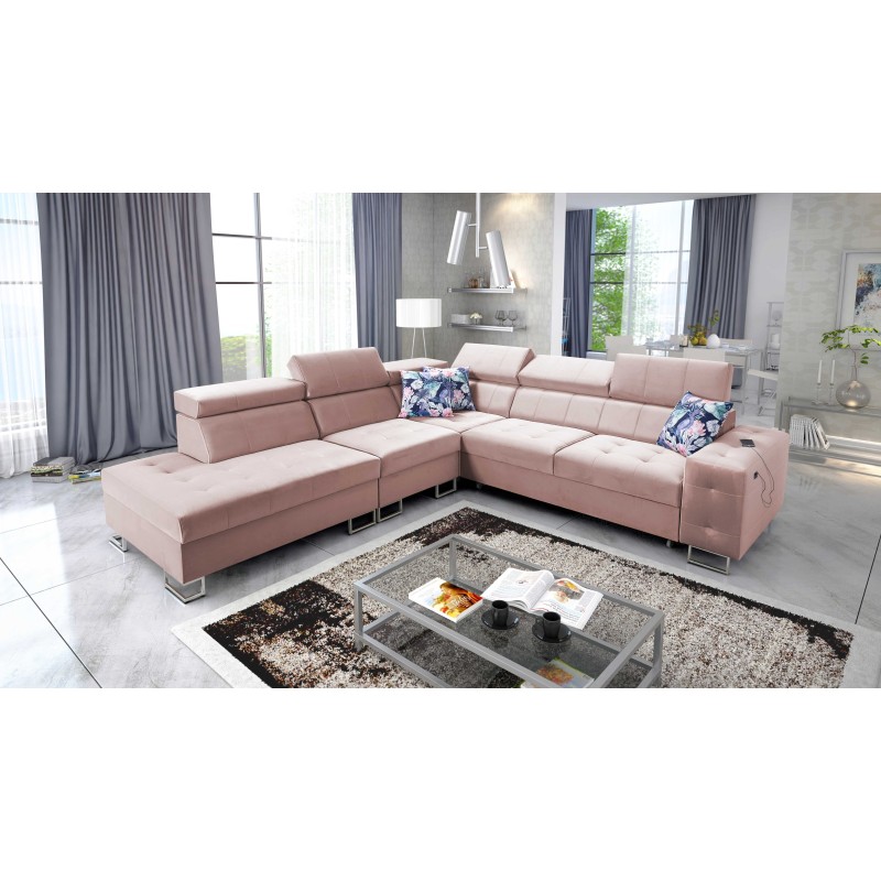 bMeta Title:/b Corner Sofa Fusion IX - Quilted Seat, Sleeping Function - Velvet Material | Hydrophobic, Magic Velvet 2264 bMeta Title:/b Corner Sofa Fusion IX - Quilted Seat, Sleeping Function - Velvet Material | Hydrophobic, Magic Velvet 2264