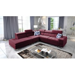 **Meta Title:** Fusion IX Corner Sofa - Quilted Seat, Sleeping Function - Velvet Fabric | Hydrophobic, Magic Velvet 2229