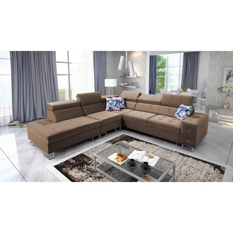 bMeta Title:/b Fusion IX Corner Sofa - Quilted Seat, Sleeping Function - Velvet Material | Hydrophobic, Magic Velvet 2299 bMeta Title:/b Fusion IX Corner Sofa - Quilted Seat, Sleeping Function - Velvet Material | Hydrophobic, Magic Velvet 2299