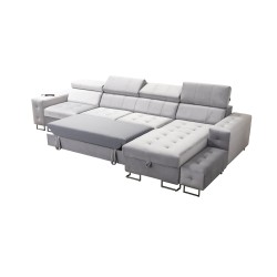 Fusion XI Corner Sofa with Quilted Seat | +Sleeping Function | Velvet | Hydrophobic, Magic Velvet 2282 Fusion XI Corner Sofa with Quilted Seat | +Sleeping Function | Velvet | Hydrophobic, Magic Velvet 2282