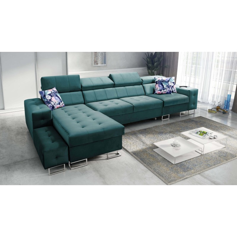 Esquina Fusion XI con asiento capitonado | +Función de cama | Terciopelo | Hidrofóbico, Magic Velvet 2221 Esquina Fusion XI con asiento capitonado | +Función de cama | Terciopelo | Hidrofóbico, Magic Velvet 2221