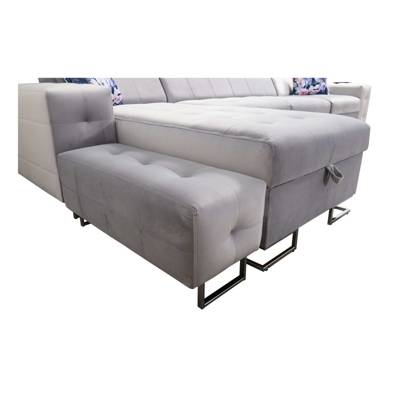 Fusion XI Corner Sofa with Quilted Seat | +Sleeping Function | Velvet | Hydrophobic, Magic Velvet 2229 Fusion XI Corner Sofa with Quilted Seat | +Sleeping Function | Velvet | Hydrophobic, Magic Velvet 2229