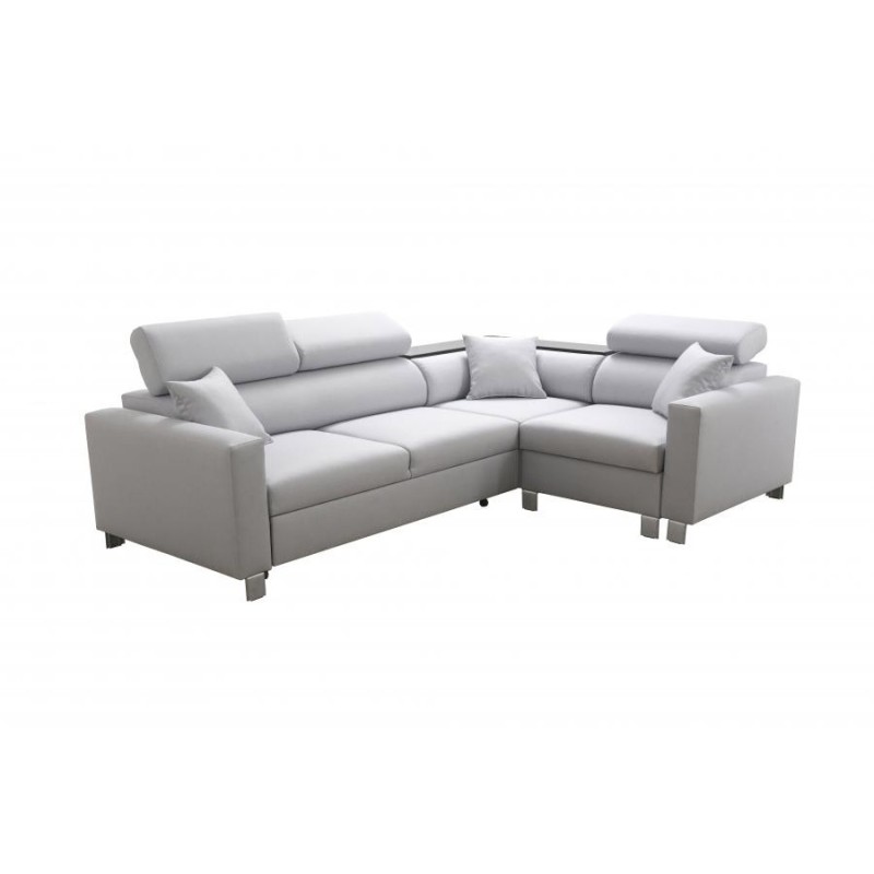 Sofá esquinero Magneto II con función de cama y contenedor para ropa de cama - Plecionka, Sawana 14 Sofá esquinero Magneto II con función de cama y contenedor para ropa de cama - Plecionka, Sawana 14