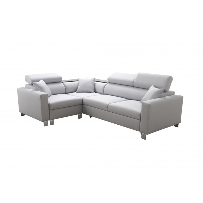 Sofá esquinero Magneto II con función de cama y contenedor para ropa de cama - Plecionka, Sawana 14 Sofá esquinero Magneto II con función de cama y contenedor para ropa de cama - Plecionka, Sawana 14