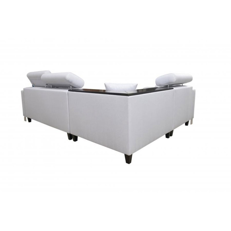 Sofá esquinero Magneto II con función de cama y contenedor para ropa de cama - Plecionka, Sawana 14 Sofá esquinero Magneto II con función de cama y contenedor para ropa de cama - Plecionka, Sawana 14