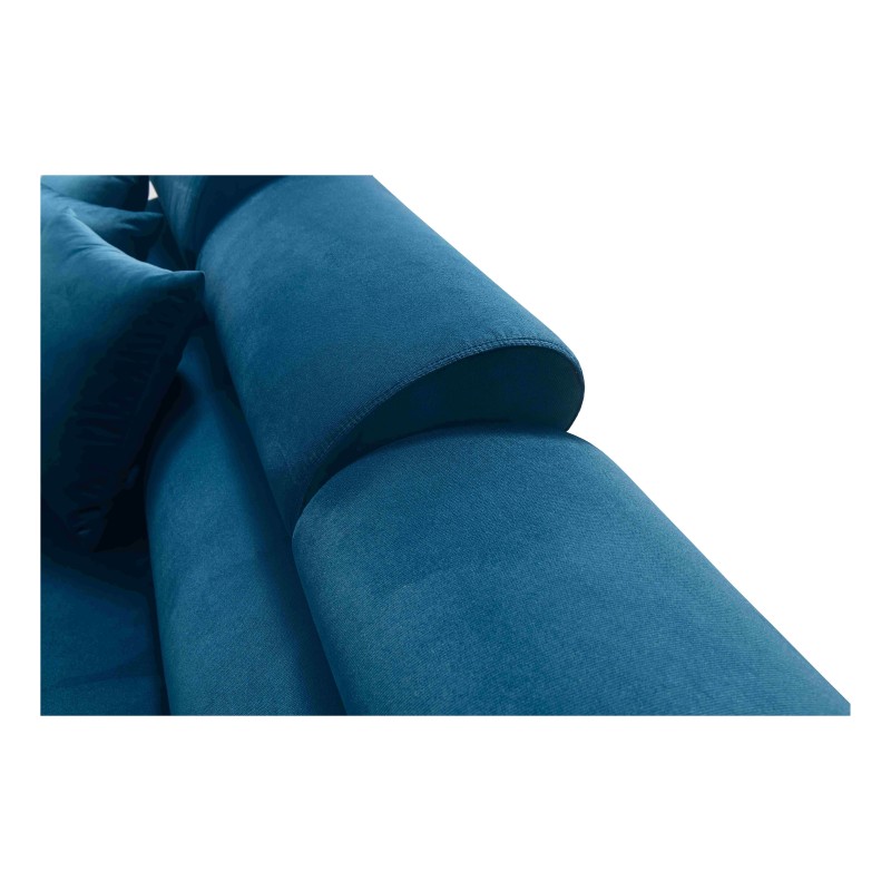 Luna I Maxi Corner Sofa in Plush, Kronos 9, with Sleeping Function and Bar - Modern Comfort Luna I Maxi Corner Sofa in Plush, Kronos 9, with Sleeping Function and Bar - Modern Comfort