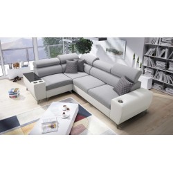 Luna II Corner Sofa with Sleeping Function - Elegance and Functionality in One